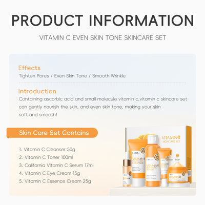 Vitamin C 5-Piece Skincare Set